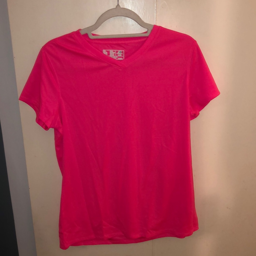 Pink New Balance top